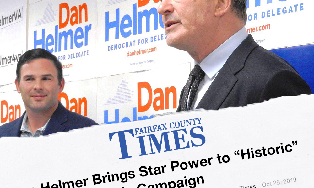 Dan Helmer brings star power to “historic” General Assembly campaign