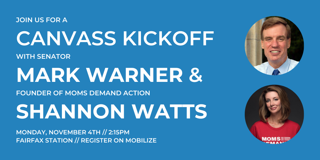 11/4/19 – Canvass Launch With Senator Mark Warner