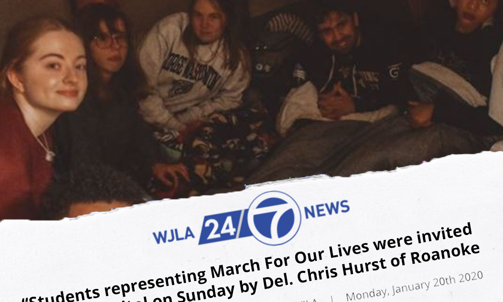 March For Our Lives students camp out inside Va. Capitol on eve of gun-rights rally